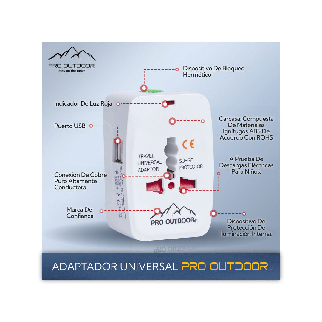 Adaptador Universal ✈️💼 ¡El compañero de viaje que no puede faltar!✈️💼