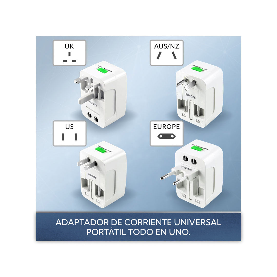 Adaptador Universal ✈️💼 ¡El compañero de viaje que no puede faltar!✈️💼