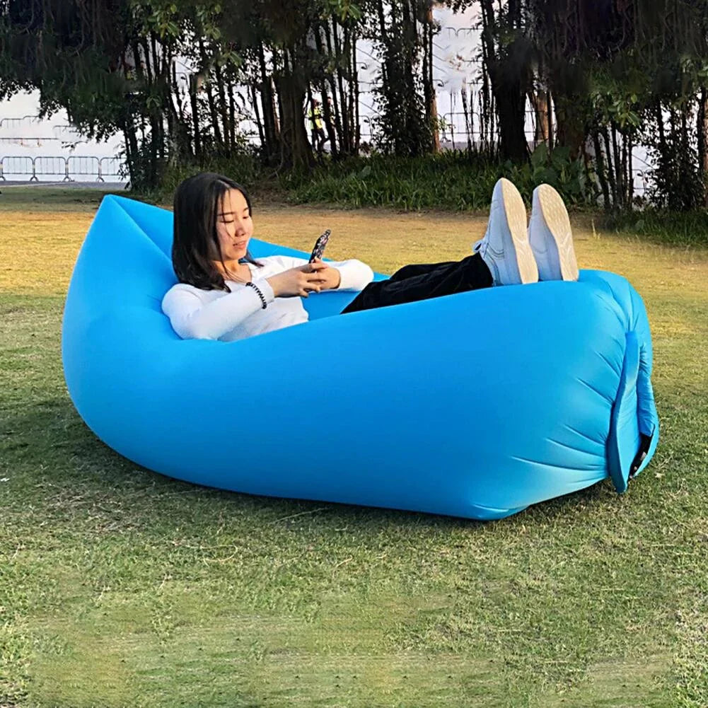 Sofá Cama Inflable 2 en 1 🌴🔥 ¡Comodidad Portátil al Instante!🔥🌴