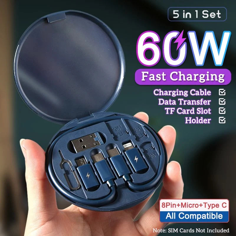 KIT DATA CABLE SET 60W + ¡Envío Gratis!