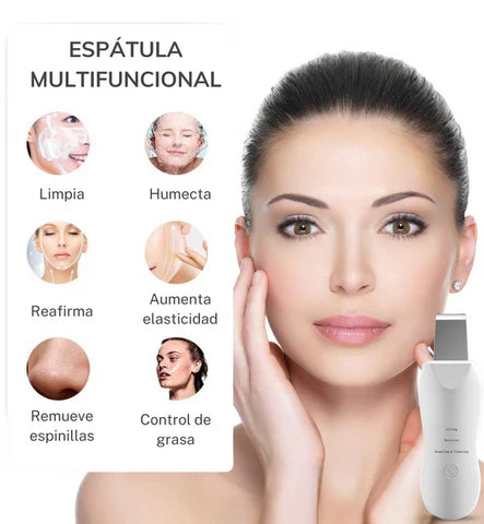 Limpiador Peeling Facial Ultrasónico ¡ Piel Radiante al Instante! ✨