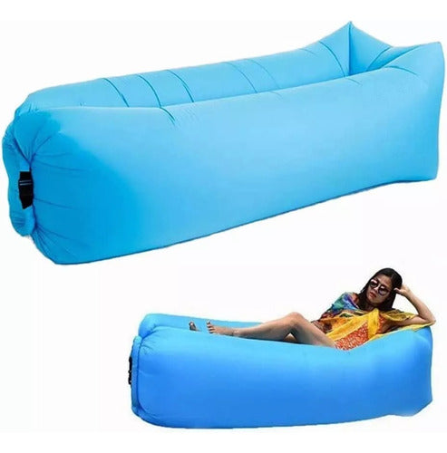 Sofá Cama Inflable 2 en 1 🌴🔥 ¡Comodidad Portátil al Instante!🔥🌴